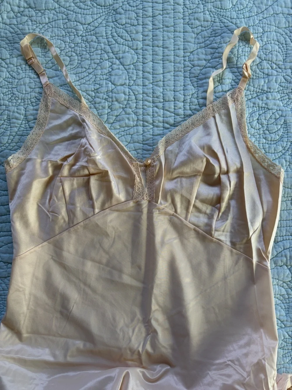 Women's Beige Slip Dress - Picture 3 of 4